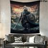 Elden Ring Ash Wall Hanging Printed Fabric Blanket Decorative Tapestries for Bedroom Living Room Home Decor