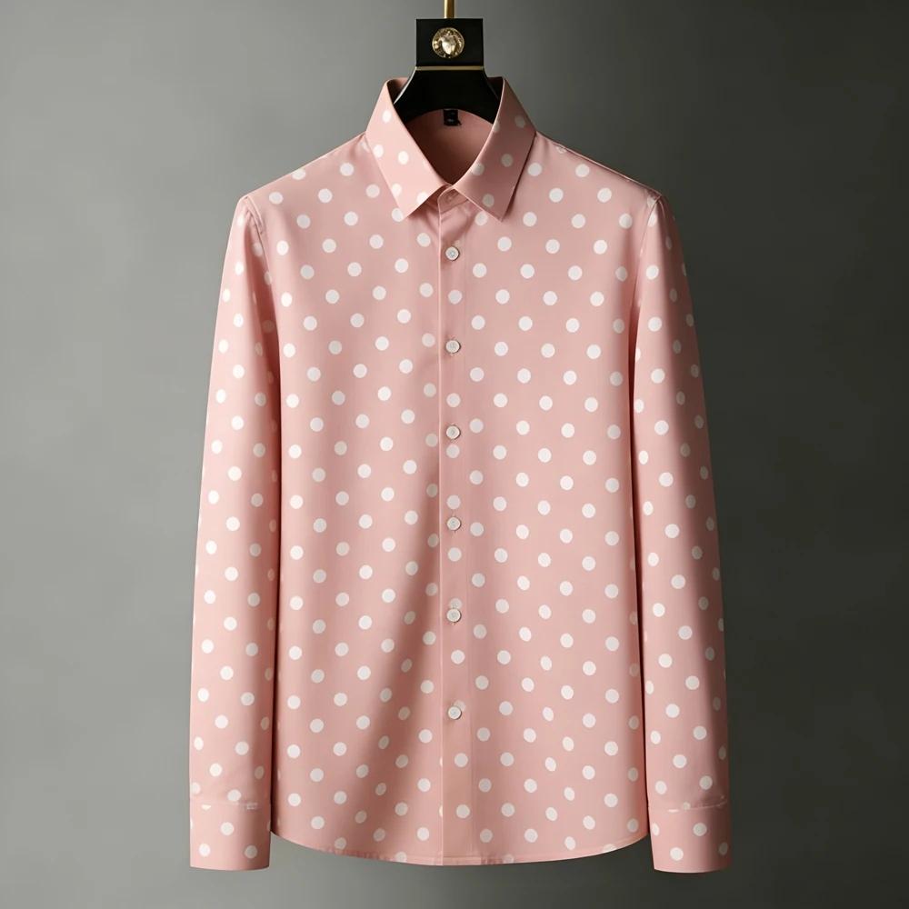 2026 Vintage Casual Fashion Shirt, Men's 3D Printing, Long Sleeved Shirt with Collar Buttons, XS-6XL