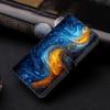 Colored Fluid Pattern Shockproof Card Slots PU Leather Wallet Phone Case for iPhone,Samsung,Huawei,Xiaomi,Moto,Oppo,Google,Nokia,LG,Oppo...
