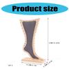 Bamboo Wood Jewelry Display Stand Foot Shaped Storage Rack for Earrings Necklaces Bracelets Accessories Organizer
