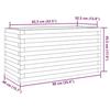 VidaXL Jardinière 90x40x45,5 cm bois de pin massif, jardinière d'extérieur, bac à fleurs, boîte à plantes, jardinière de 847268