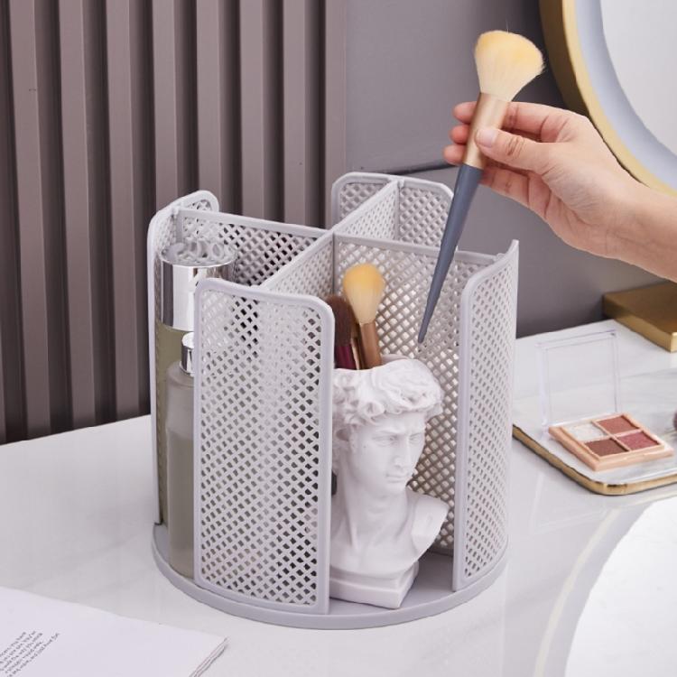 Convenient Kitchen Counter Organizer Rotating Storage Rack for Utensils and Spices Spice Bottle Holder Makeup Stand