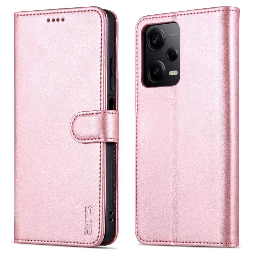 AZNS For Xiaomi Redmi Note 12 Pro 5G/Note 12 Pro Speed 5G/Poco X5 Pro 5G Phone Case PU Leather Wallet Stand Flip Folio Protective Cover