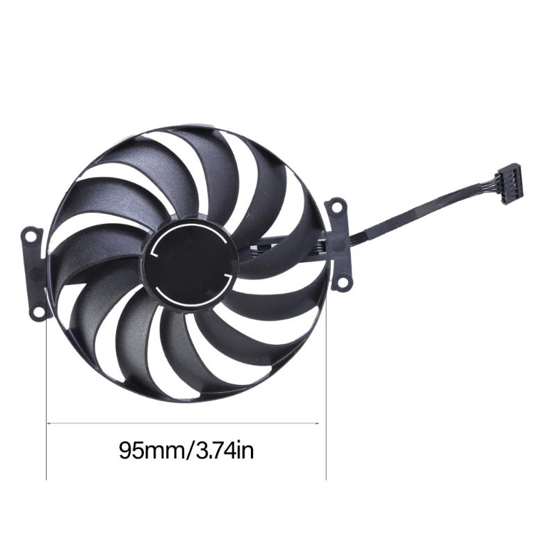 95mm 12V 6Pin Graphics Card Cooling Fan for GTX1650 PHGTX1650-O4GD6-P Coolers VGA Fan As Fan Replacement FDC10U12D9-C