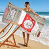 Asciugamano da Spiaggia Stampa Ajax Amsterdam, Asciugamano Grande Morbido Asciugatura Rapida per Spiaggia Campeggio Nuoto