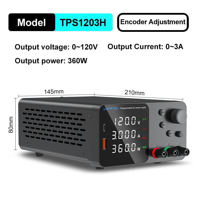 wanptek DC lab power supply TPS3010 adjustable source 30V 10A switching power supply 110v/220v for cell phone 5V 2A