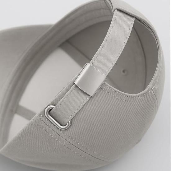 BLESS INTERNATIONAL Premium Baumwoll-Baseballkappen für Herren & Damen (Grau)