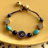 Tibetan Ancient Method Woven Braided Bracelet Bohemian Nepal Exotic Bell Women Bracelet Coco Hand Rope Bracelet Women Jewelry