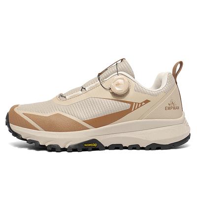 Fashion High Quality Leather Hiking Shoes Durable Outdoor Sport Men Trekking Leather Shoes Lace-Up Climbing Hunting Sneakers
