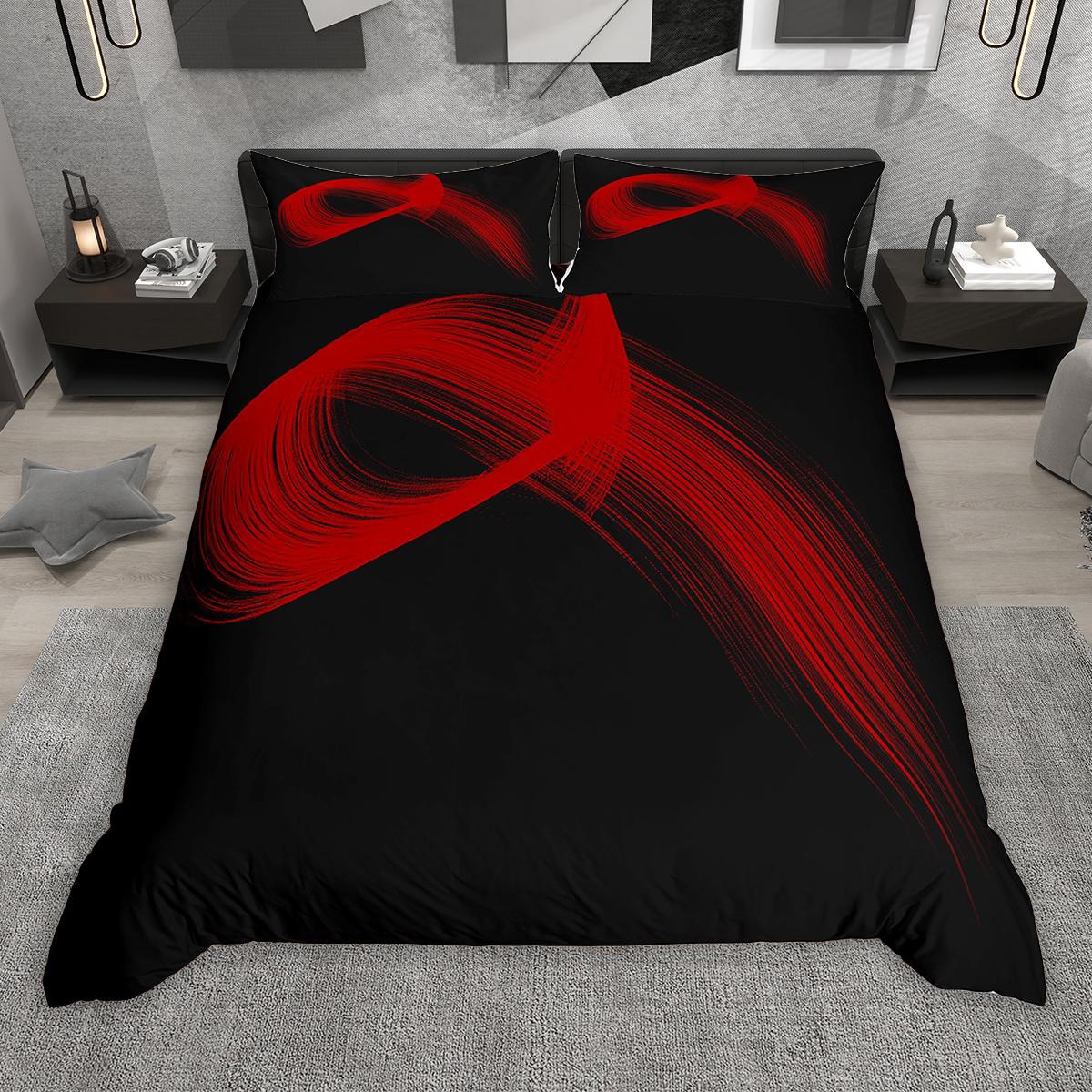 

Homewish Abstract Artwork Duvet Cover Set 2pcs/3pcs, Modern Geometric Bedding Set, Minimalist Brief Style Comforter Cover Set DE XS 100x135cm 2pcs&set