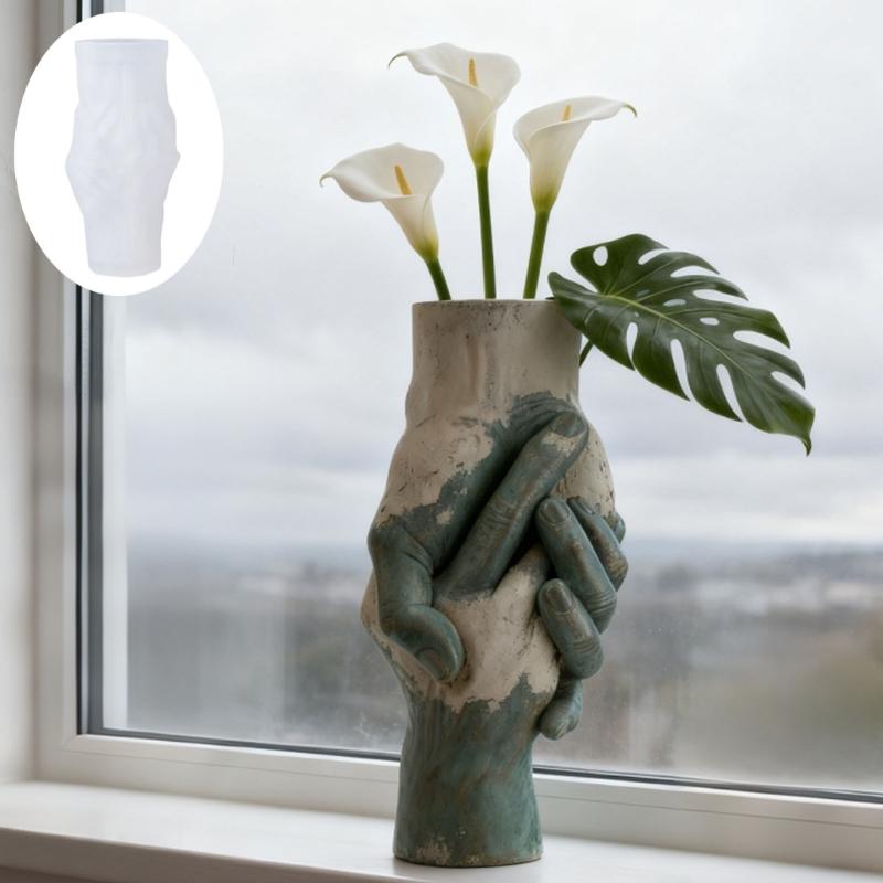 Flower Pot Silicone Mold Concrete Cement Flowerpots Mold Aromatherapys Plasters Mold Candle Cup Epoxy Mold Home Decors