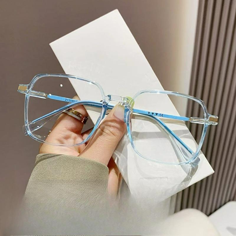 

Trendy Square Frame Anti Blue Light Glasses Suitable for Both Men and Women for Daily Wear синий
