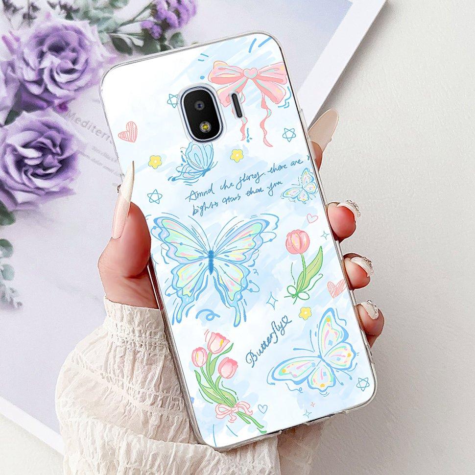 For Samsung J2 Pro 2018 Case SM-J250N Soft Silicone Luxury Letters Cover For Samsung Galaxy J2 Pro J2Pro Phone Cases Bumper