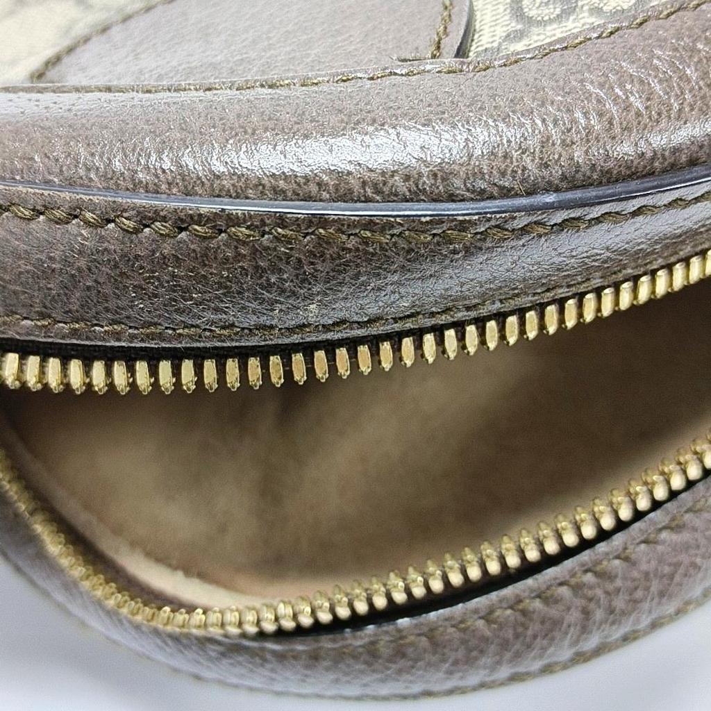 [Pre-Owned] Gucci Ophidia GG Mini Round Bag 'Beige' - Very Good #1DRU4CL