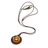 Ancient Book Wooden Pendant Necklace with Dragon Pattern, Luminous and Fluorescent Style, Unisex, Suitable for Daily Wear