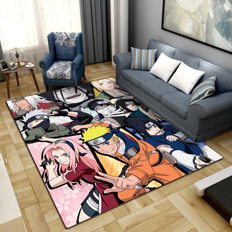 Anime-Naruto  Area Carpet for Living Room Bedroom Home Decor Cool Movie Mat Floor Mat -LXR46