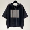 T-shirt Women Hooded Summer Casual Large Size Loose Round Neck Pullover Short-sleeved Tops