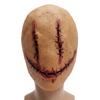 New Horror Stitched Latex Full Head Mask, Terrifying Prank Scary Mask, Halloween Cosplay Costume Accessory, Haunted House Bar Spooky Decoration Props