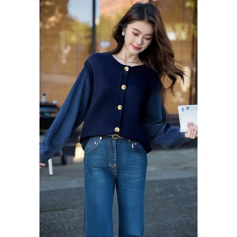 Mokana Women's Urban Casual Long Sleeve Knitted Sweater