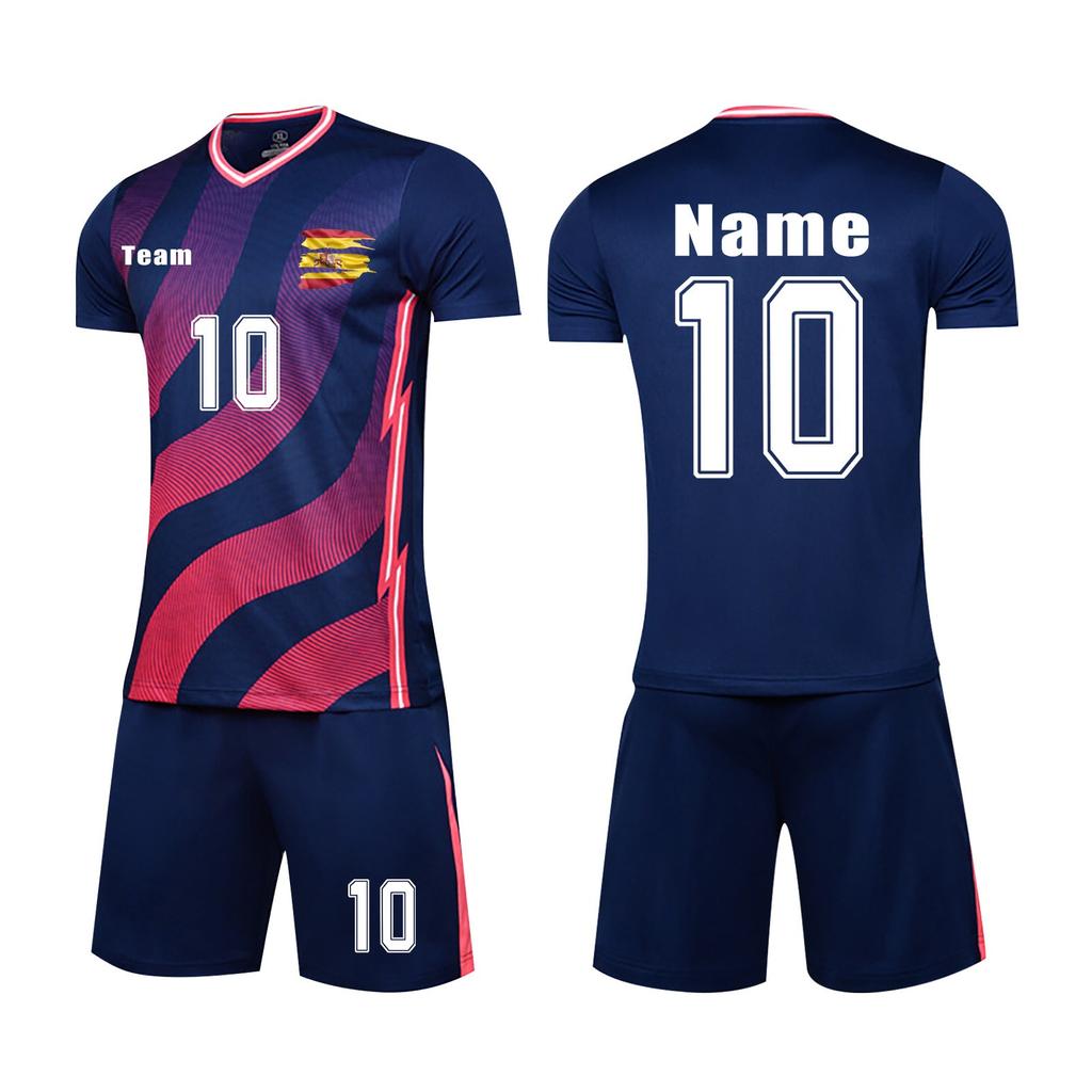 Men's Soccer Jersey Set Quick-Dry Sportswear with Shorts for Training and Matches, Sizes S-XXL