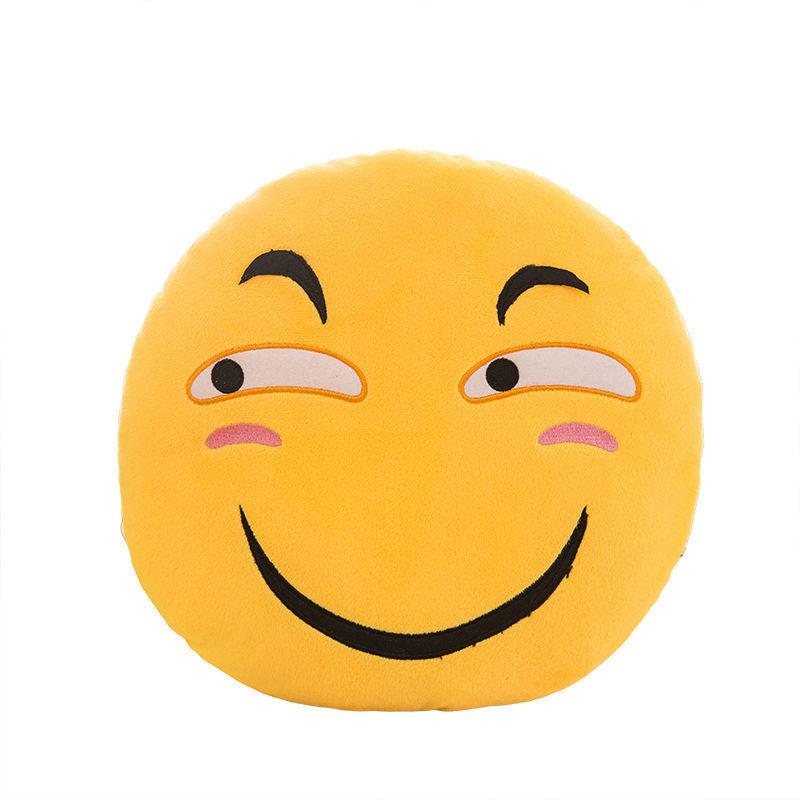 32cm Cute Funny Face Plush Pillow Angry Emotion Cushion Soft Nap Toy for Kids Indoor Decor Holiday Gift