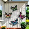 4pcs/set Iron Metal Butterfly Wall Art for Outdoor Fence Garden Hanging Decor Rustproof Iron Craft Home Decoration
