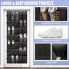 Over-the-Door Shoe Organizer 35 Pockets Mesh Breathable Storage Bag Hanging Shoe Storage Bag with Hooks for Door Closet Dorm Room