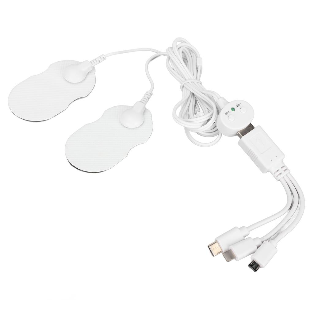 Mini USB Mobile Electronic Pulse Massager Portable Pain Reduction Rechargeable Muscle Stimulator for Indoor Office Adults