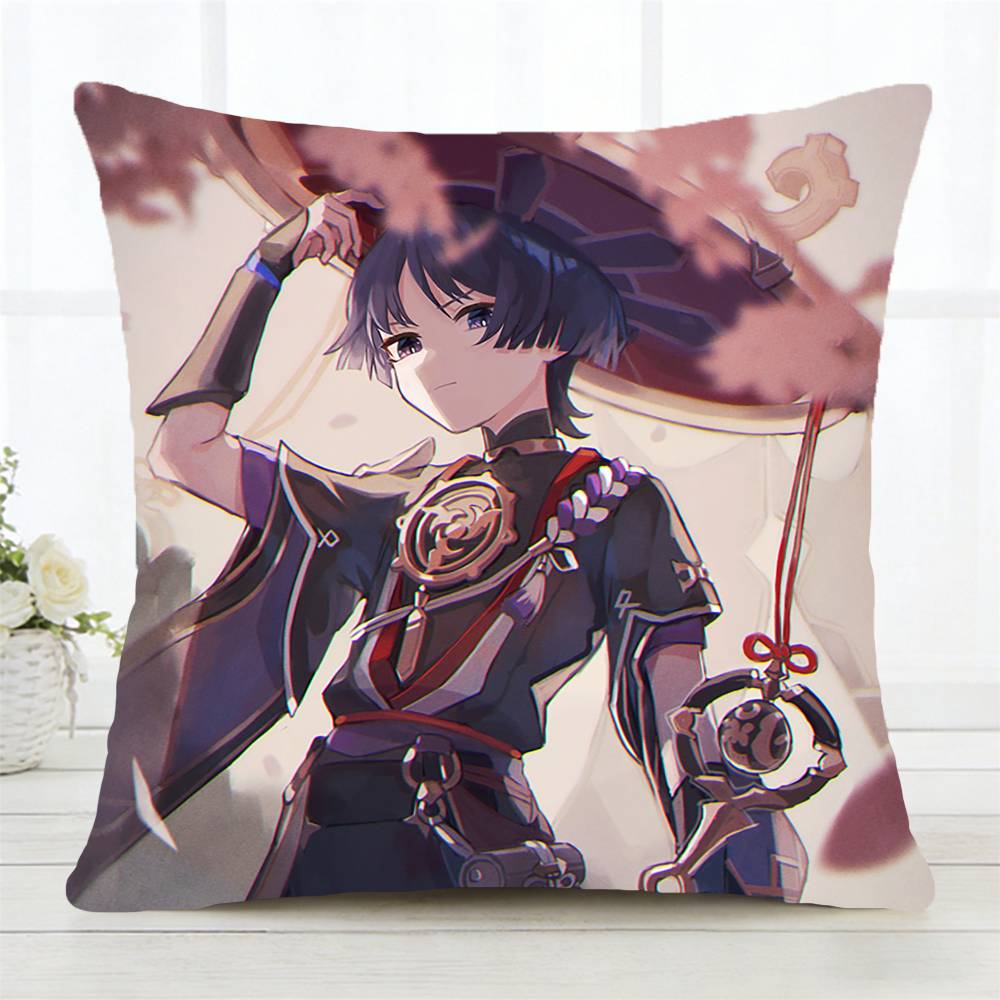 Wanderer Genshin Impact Pillow Case Fashion Square Pillowcase Bedroom Sofa Room Ins Decoration Leisure