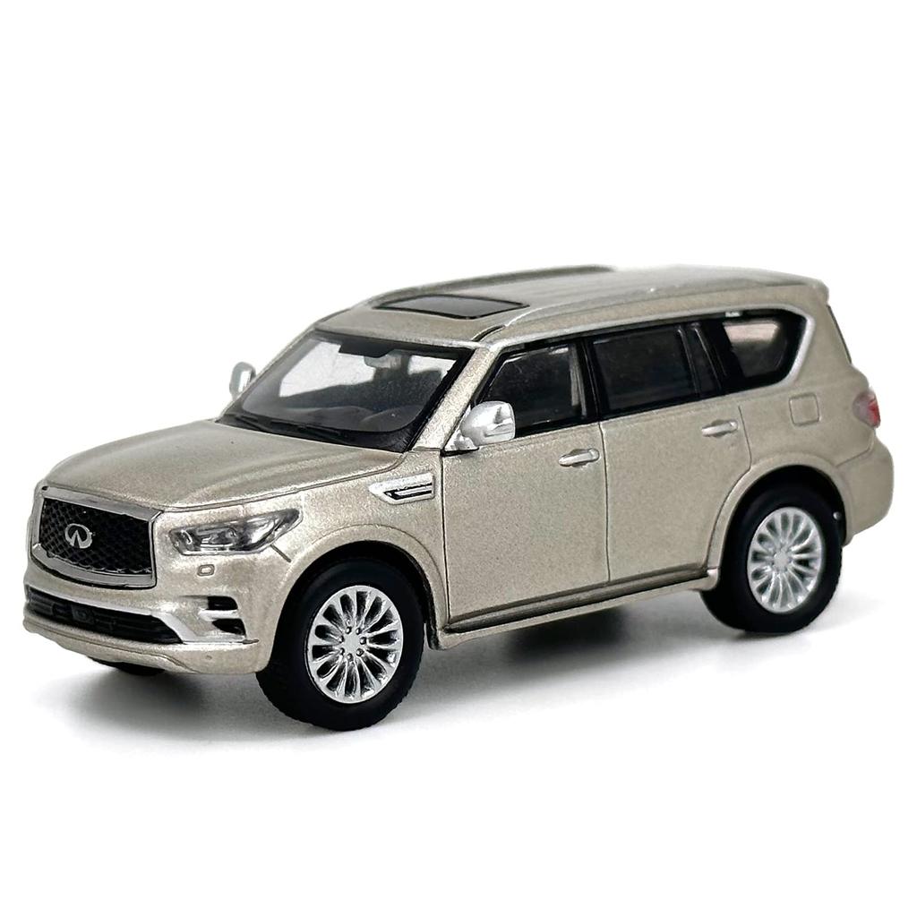 Paudi Model Mini Car Infiniti 2020 QX80 Collection Finished Product Gold 1/64