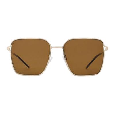 Square Sunglasses With Side Logo Women Sunglasses Gold EA2159D.L301373.L157.L