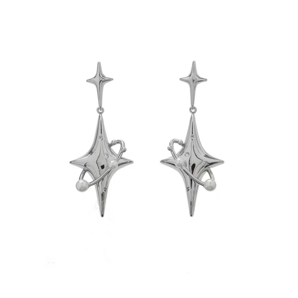925 Silver Needle Curved Earrings Earrings Temperament Premium Versatile Small C-Shaped Circle Earrings
