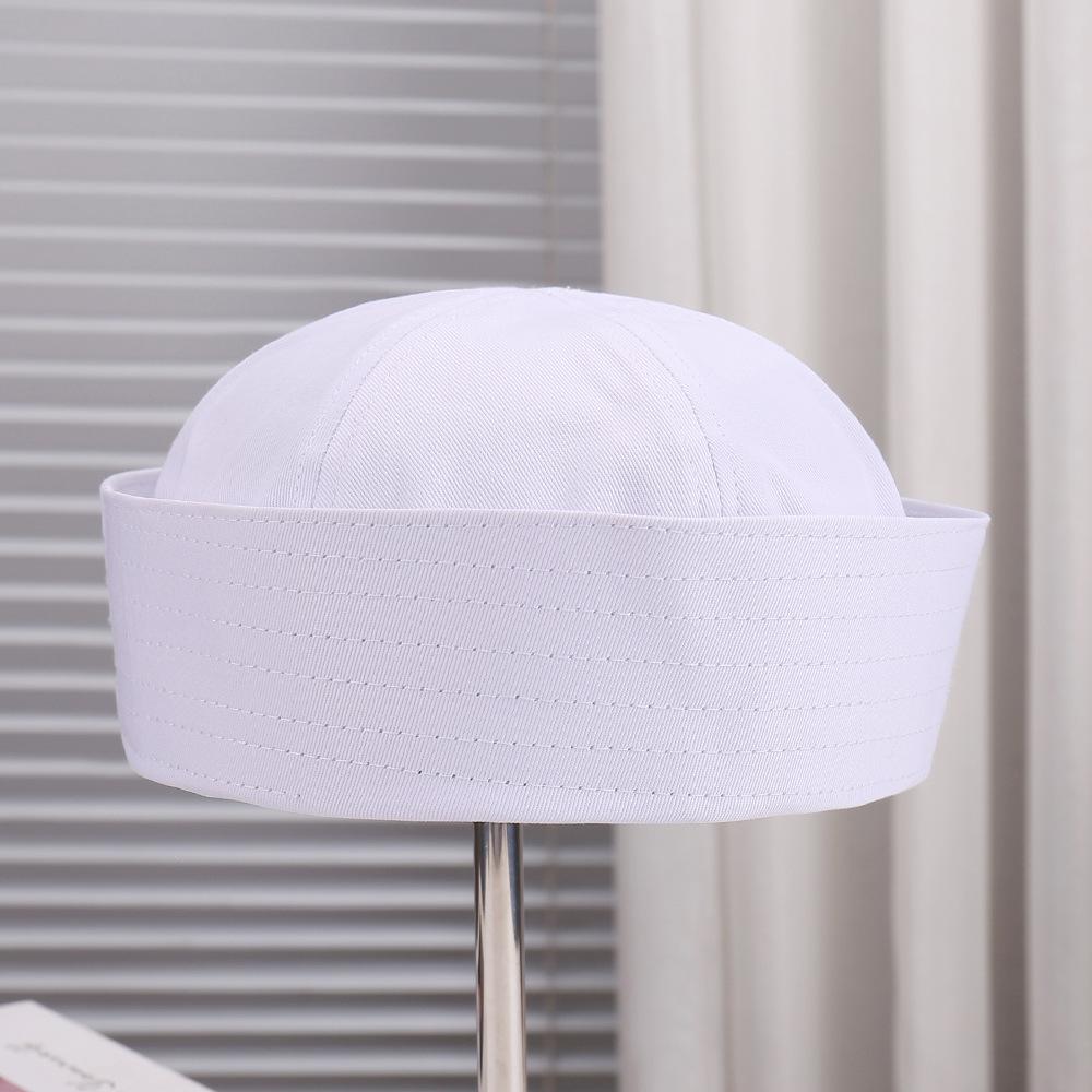 

1pc Fashionable Striped Sailor Hat Versatile Breathable Korean Style Ins Flip Cuff Octagonal Beret Hats Sunscreen UV Protection One Size