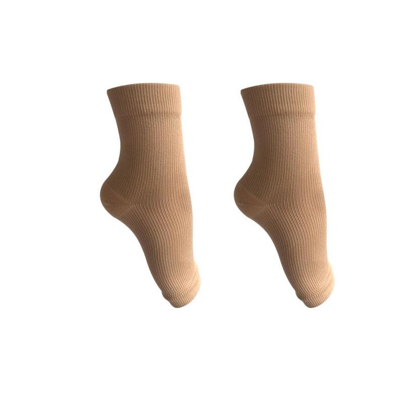 Foot Anti-Fatigue Compression Sleeve Short Tube Ankle Support Open Toe Socks Plantar Fasciitis Pain Relief Mens Womens
