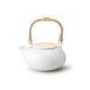 Mino Ware Earthenware Teapot with Stainless Steel Approximately 320ml Microwave and Dishwasher Kasane Tea Set with Cherry Blossom Pattern and Peach