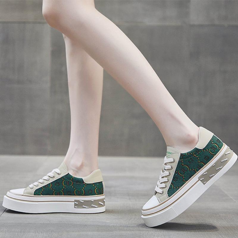 Chaussures en Toile pour Femmes 2022 Printemps Été Trendyol Chaussures de Marche Décontractées Designer Chaussures Vulcanisées Confortables