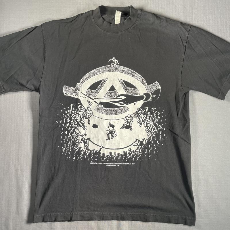 

Absent Fugazi T Shirt Mens Medium Black Los Angeles No Soap Punk 2021 5XL різнокольоровий