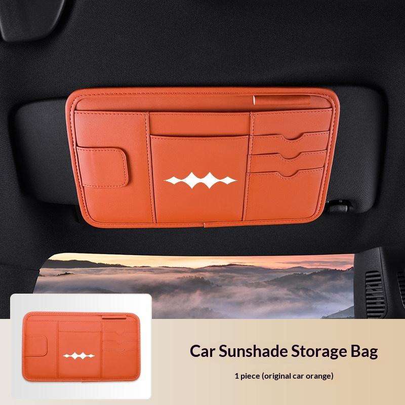 For BYD Leopard 5 Denza B5 Car Sun Visor Multifunctional Eyeglass Clip Holder Card Ticket License Storage Case