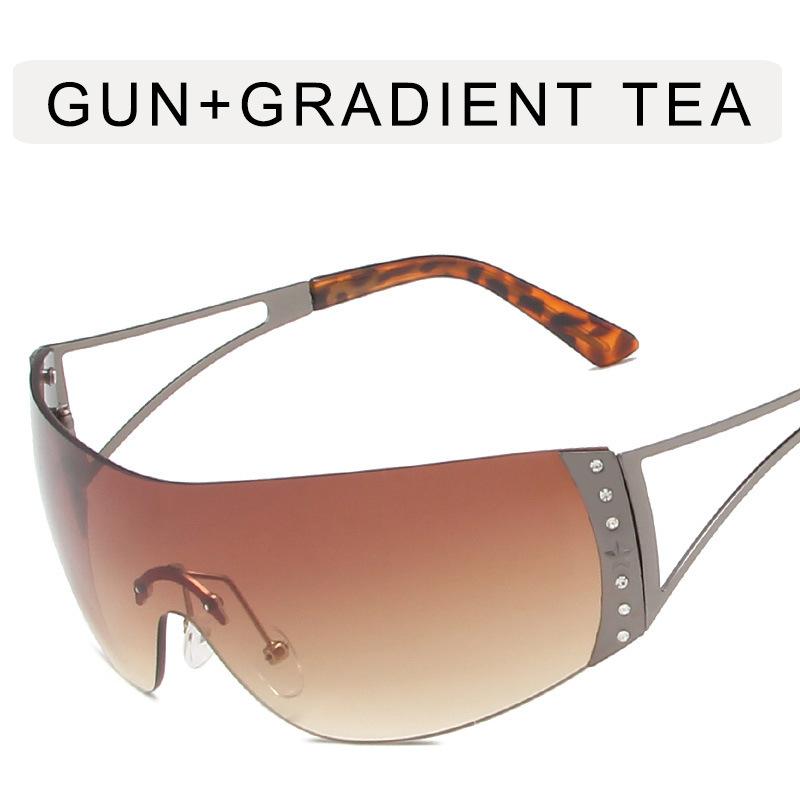 Future Technology Style Sunglasses Women Punk Y2K Hip Hop UV Protection Sun glasses Women Stage Performance Female Sunglass