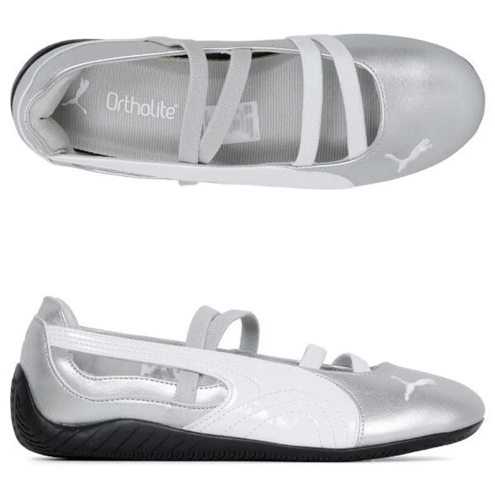 Puma Puma Silver White Speedcat Ballet Metallic Sneakers 401581 01