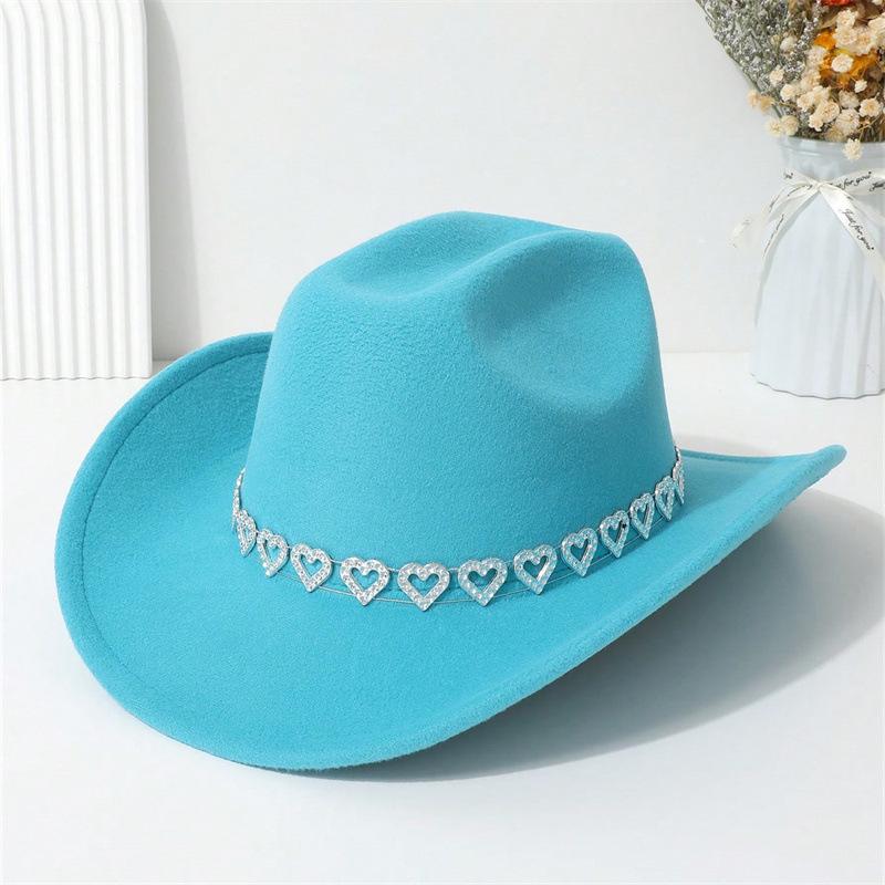 Bridal love jazz top hat European and American style knight hat high quality woolen straw hat men's and women's photo travel hat