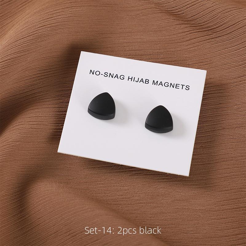 Matte Magnet Hijab Pins for Muslim Headscarf Women Scarf Magnetic Button Shawls Magnetic Brooch Ramadan Islamic Turban Fingdings