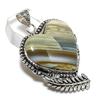 Botswana Agate Gemstone 925 Steling Silver Jewelry Pendant 2.25" g0y74