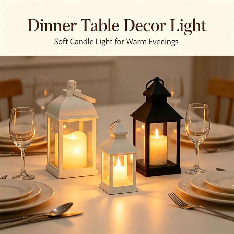 Xiaomi Portable LED Candle Lamps Night Camping Tent Lanterns Outdoor Garden Desk Holiday Atmosphere Retro Night Light Decorative Lamps