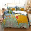 Starry Night Van Gogh Duvet Cover Set Queen Size,Oil Painting Famous Modern Classic Sky Star Art,Decorative 3D Bedding Set Tool