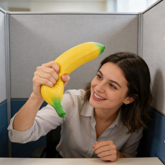 Simulation Große Banane Quetschspielzeug Dehnbar Langsam Rückprallend Banane Fidget Spielzeug Tragbar Simulierte Frucht Sensorisch