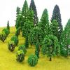 Forest Model 55 Diorama 9 Sizes for N Gauge and Buildings Model Trees, Pieces, Kit, 3-7cm, Mixed, Dioramas, Railways, (55 Pieces, A)