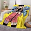 Anime Kitagawa Marin Kuscheldecke Flanell: Weiches, kinderfreundliches, warmes, antistatisches, waschbares Ganzjahres-Schlafsofa für Zuhause