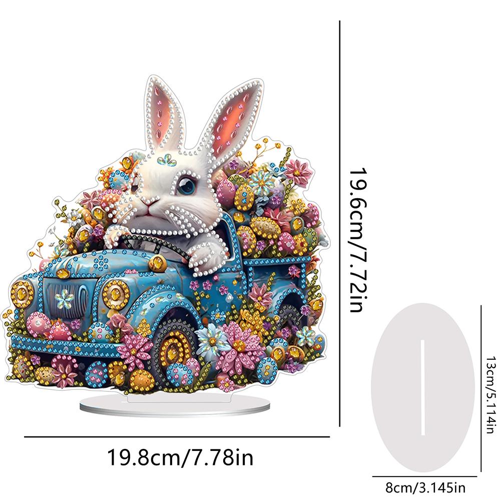 5D DIY Diamantmalerei Ostereibaum Strasssteine Desktop-Ornamente Kunst Tischdekoration Acryl Sonderform für Anfänger