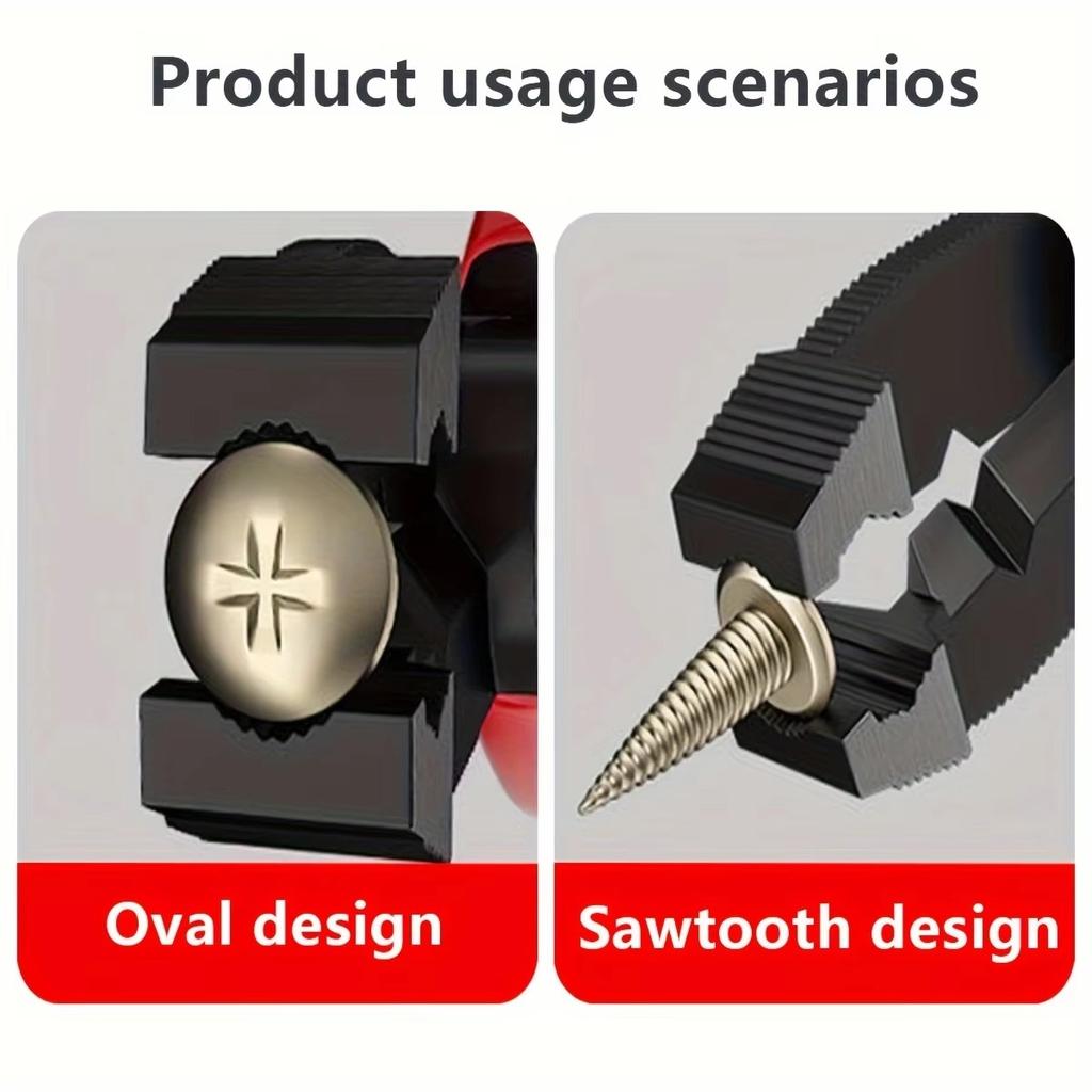 Multi-Disassembly Pliers Rust Removal/Anti-Slip/Damage Screwdriver Quick Cutting And Cutting Crimping Wire Removal Nailer